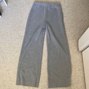 Zara Medium Gray wide Leg Sweatpant Pant